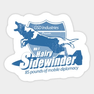 Mk1 Hairy Sidewinder German Shepherd Sticker